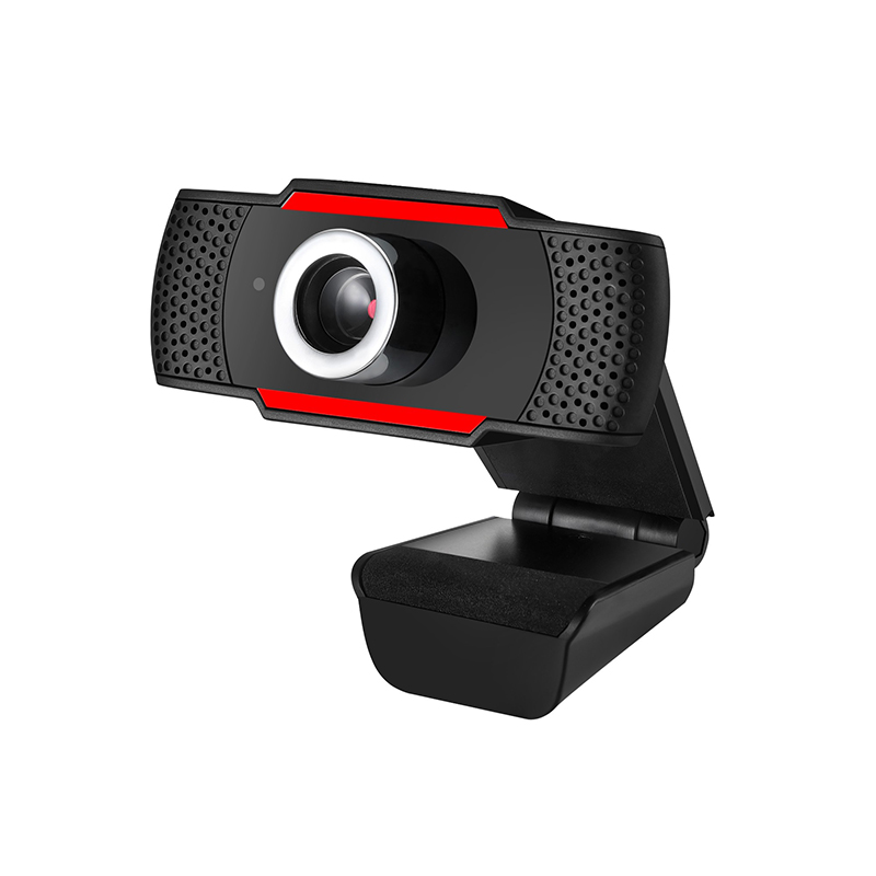 Adesso CYBERTRACK H3 Webcam - 1.3 Megapixel - Black, Red - USB 2.0-Manual Focus-Microphone